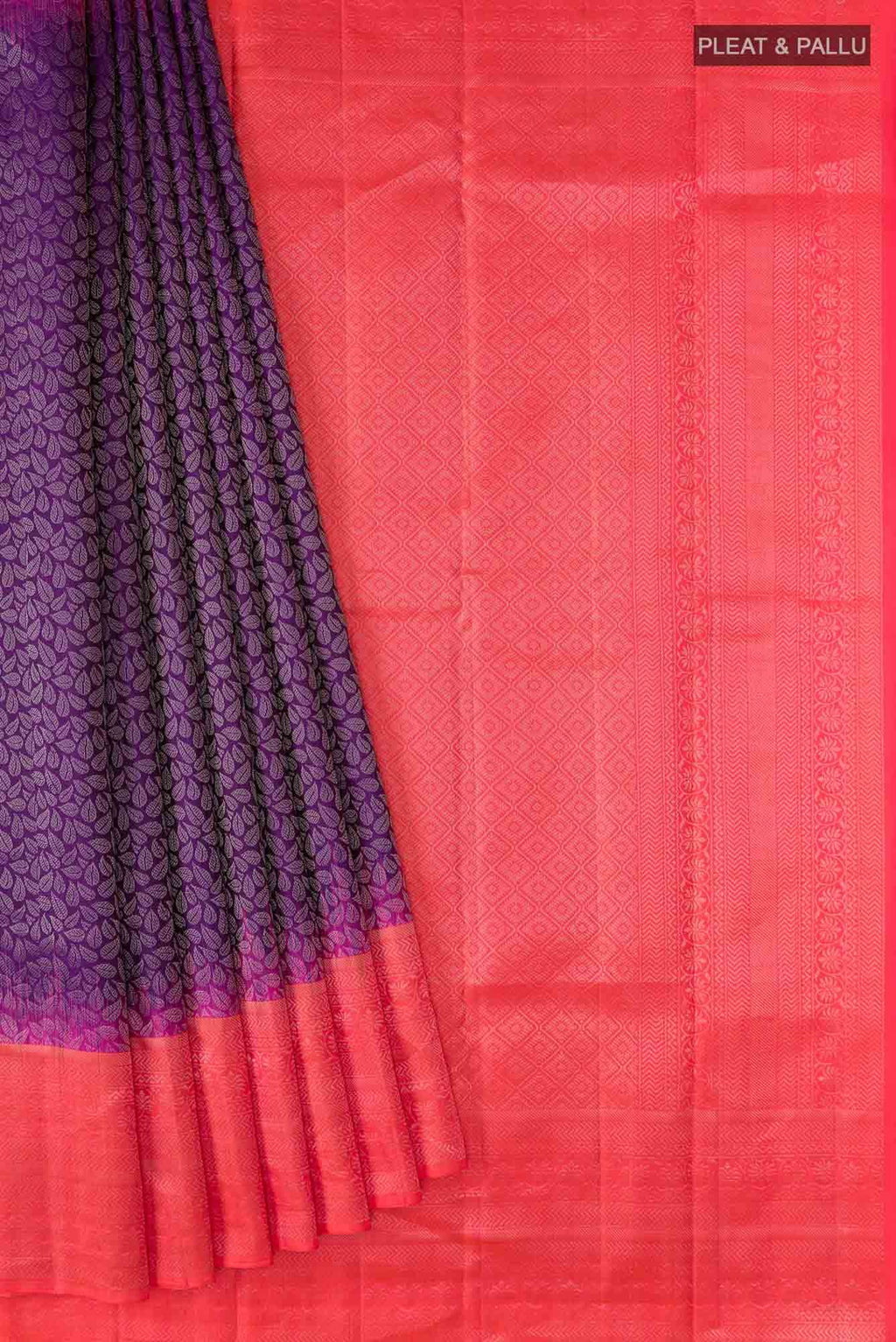 Violet Kanchipuram Silk Saree