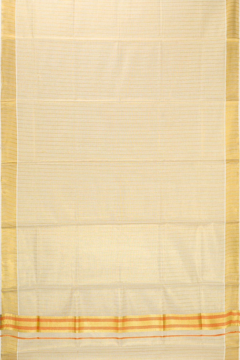 Gold Dual Tone Kerala Cotton Saree