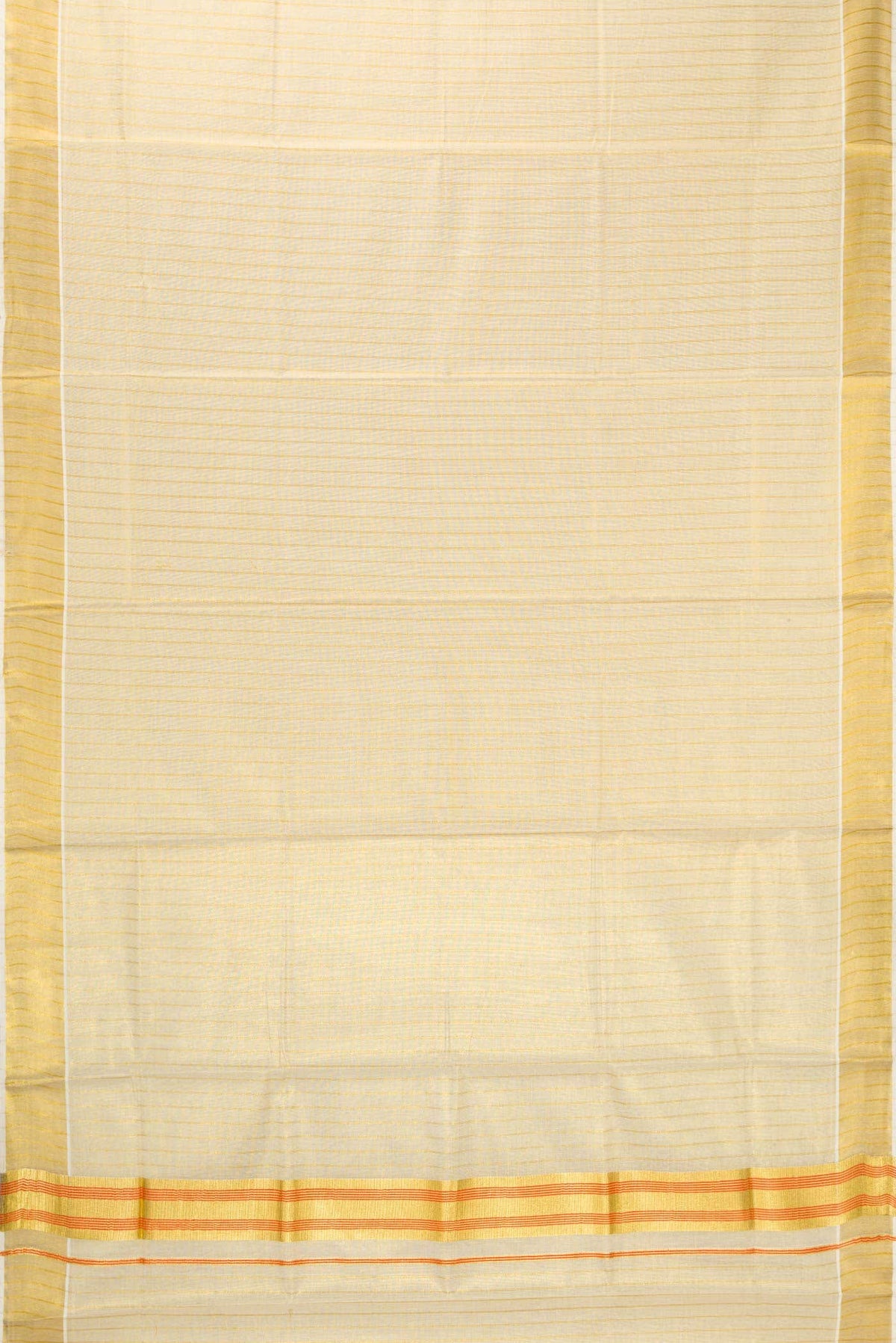 Gold Dual Tone Kerala Cotton Saree