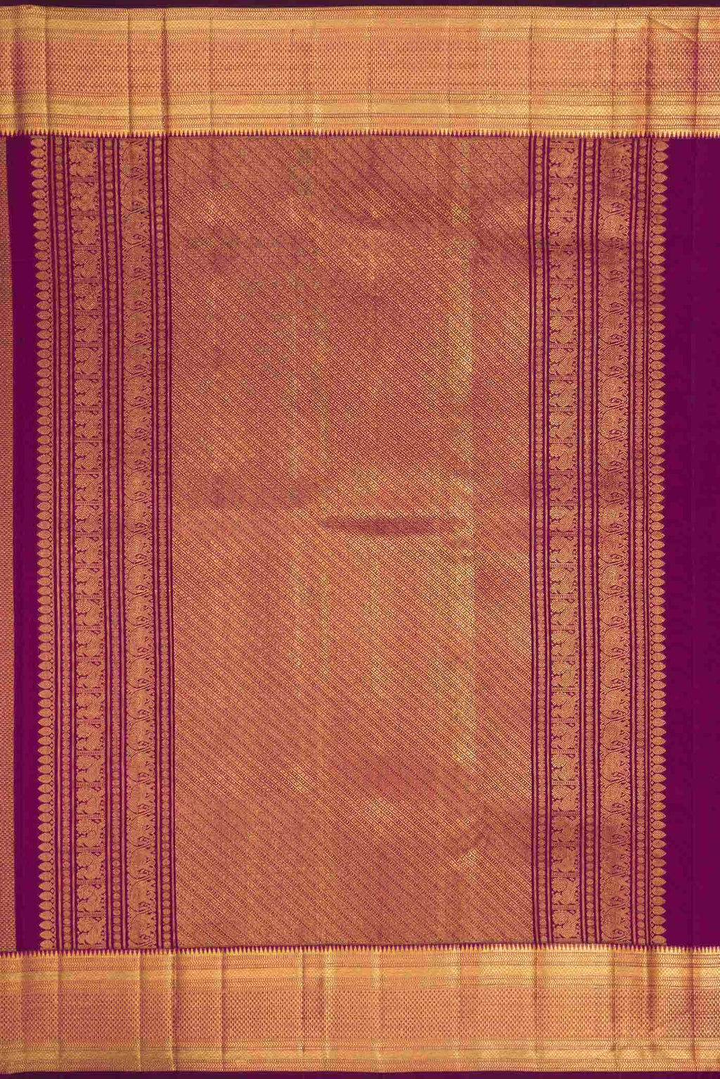Magenta Dual Tone Kanchipuram Silk Saree