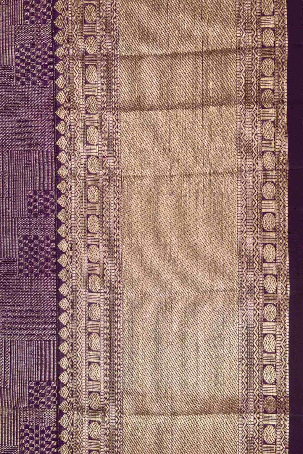 Purple Dual Tone Kanchipuram Silk Saree