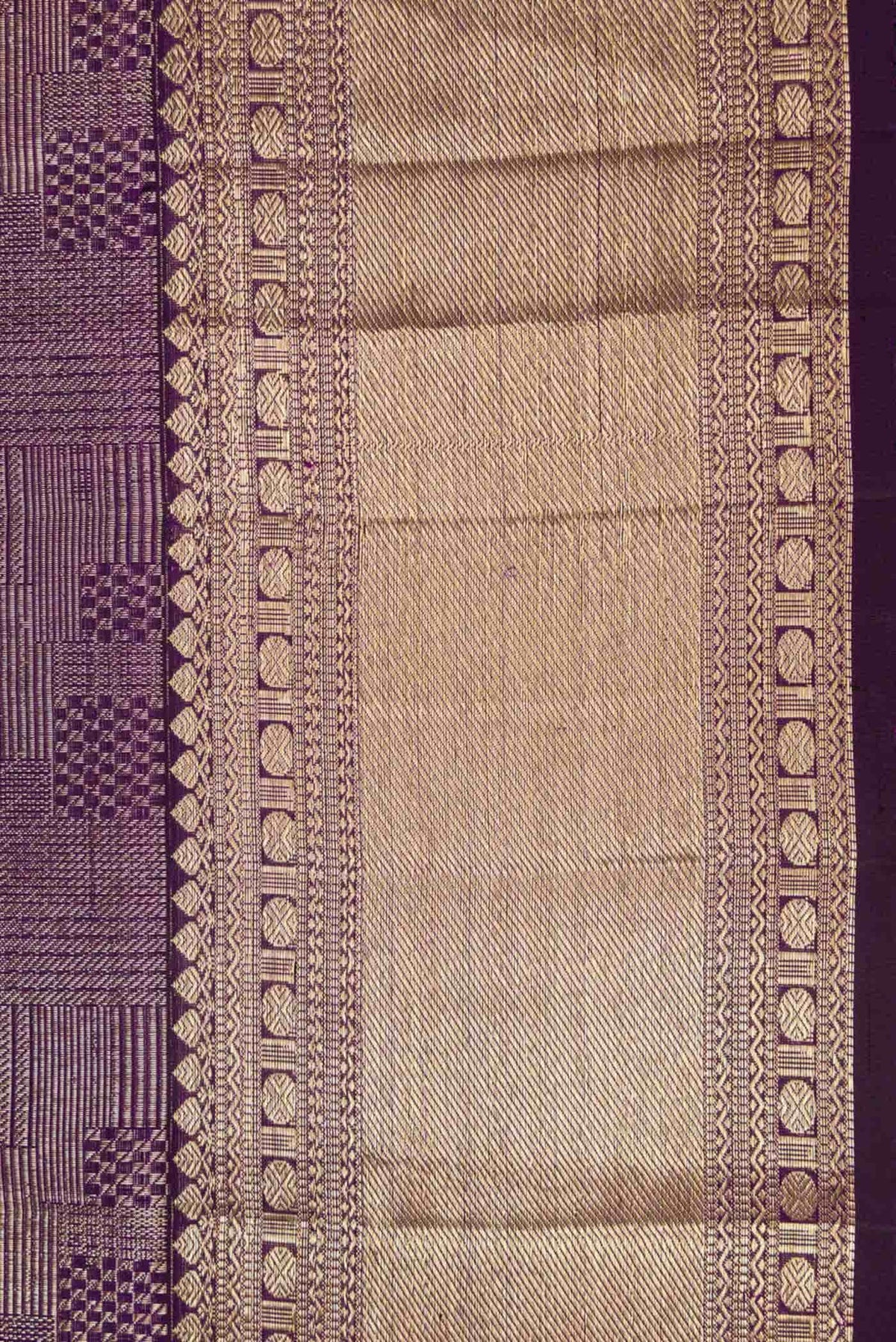 Purple Dual Tone Kanchipuram Silk Saree