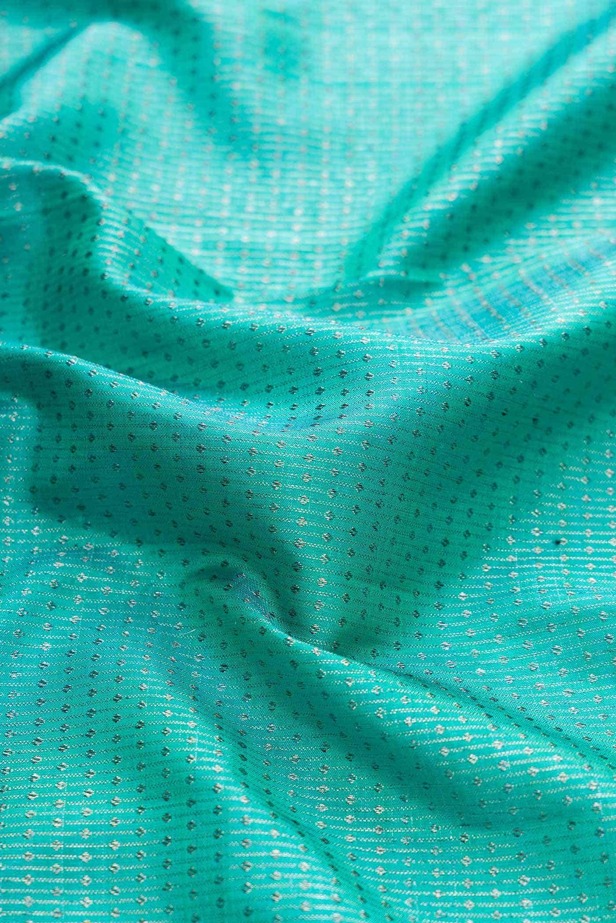 Sky Blue Dual Tone Kanchipuram Silk Saree