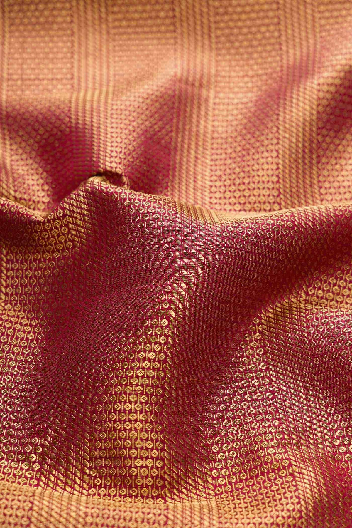 Maroon Dual Tone Kanchipuram Silk Saree