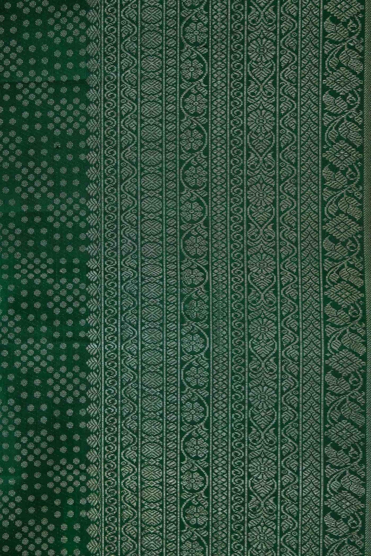 Green Dual Tone Kanjivaram Silk Saree