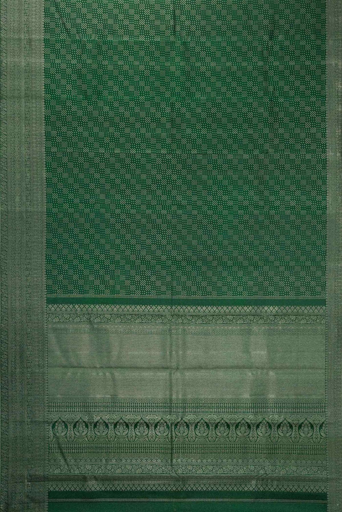 Green Dual Tone Kanjivaram Silk Saree