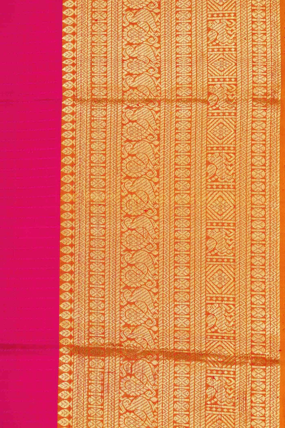 Pink Dual Tone Kanchipuram Silk Saree