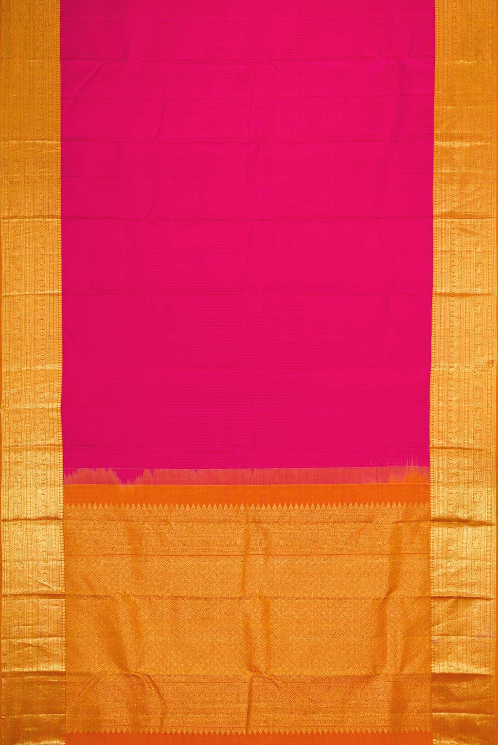 Pink Dual Tone Kanchipuram Silk Saree