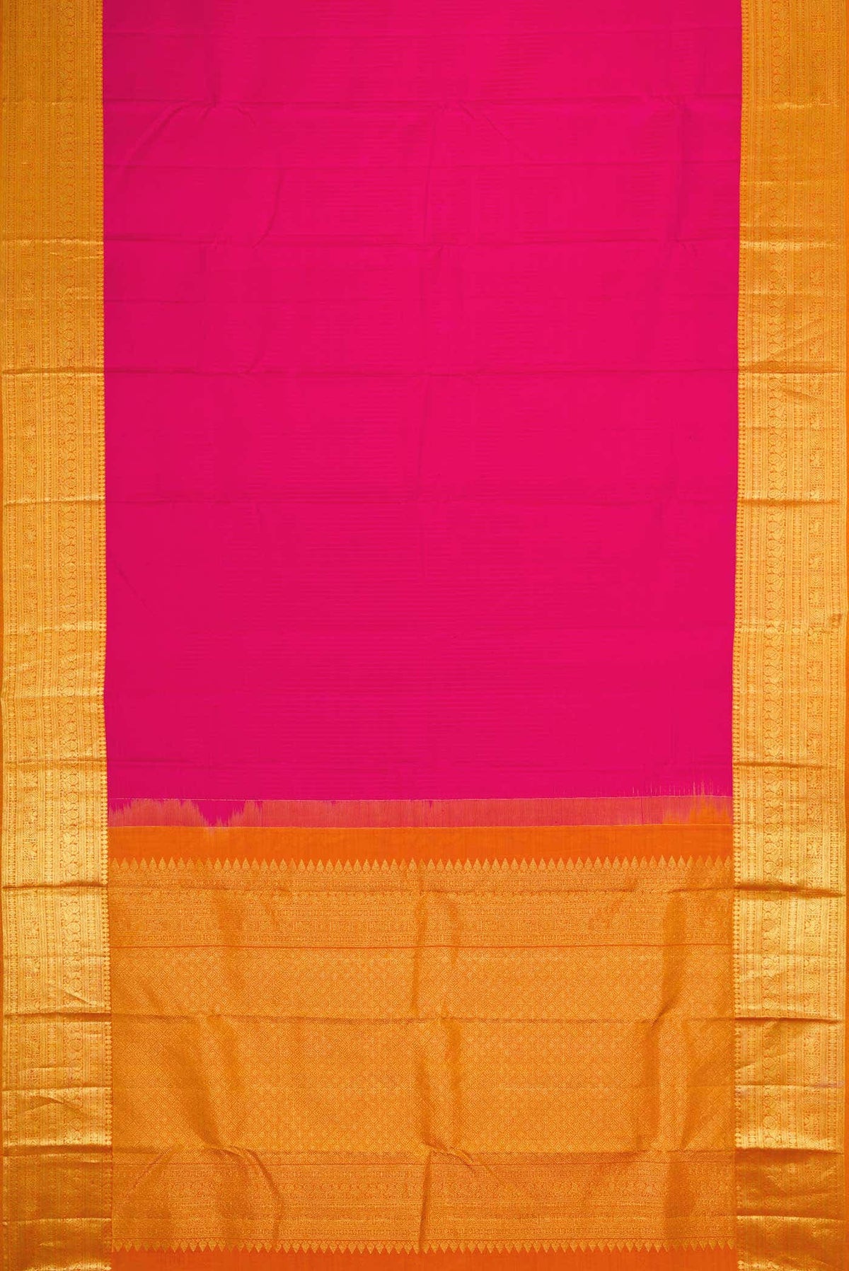 Pink Dual Tone Kanchipuram Silk Saree