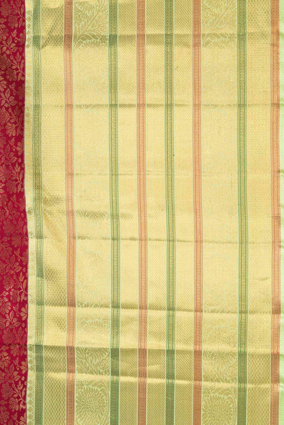 Maroon Dual Tone Kanchipuram Silk Saree