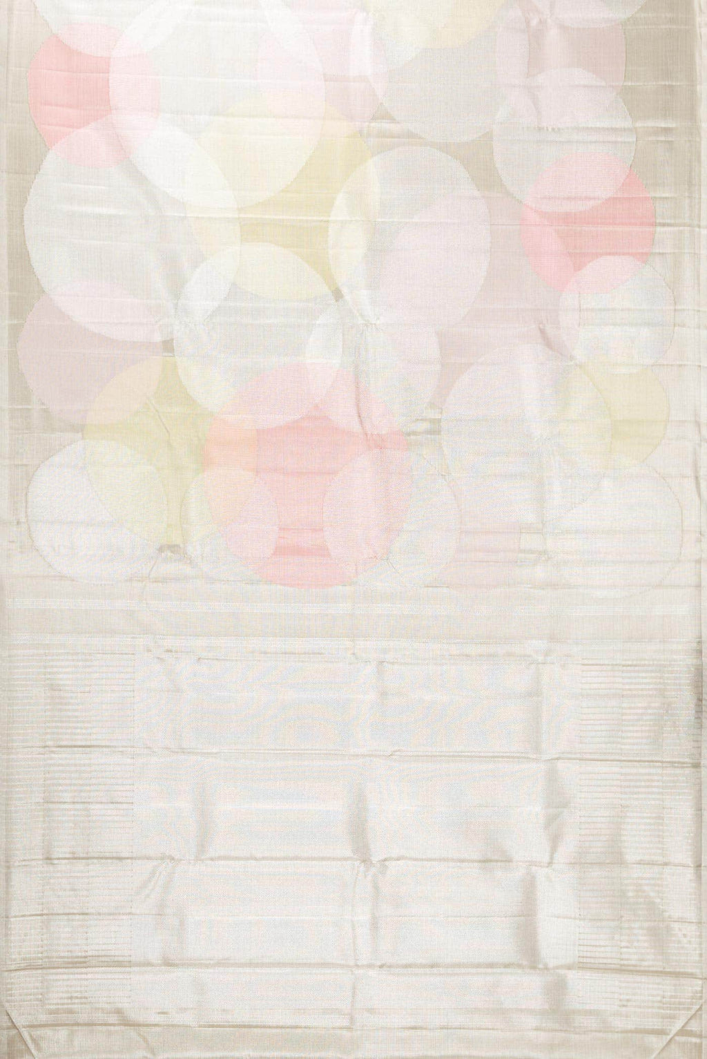 Silver Dual Tone Kanjivaram Tissue Silk Saree