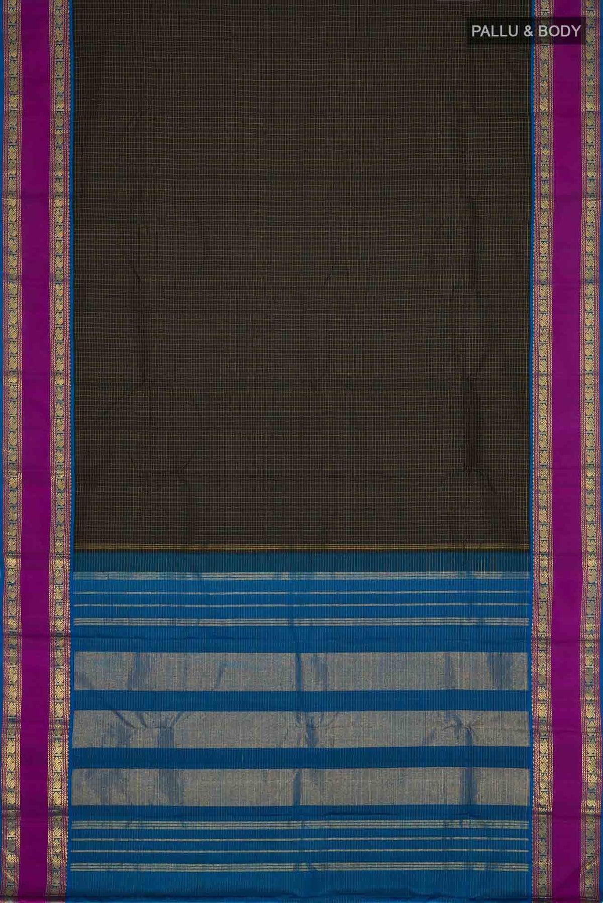 Black Kanchipuram Silk Saree