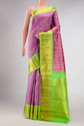Lavender Dual Tone Kanjivaram Silk Saree