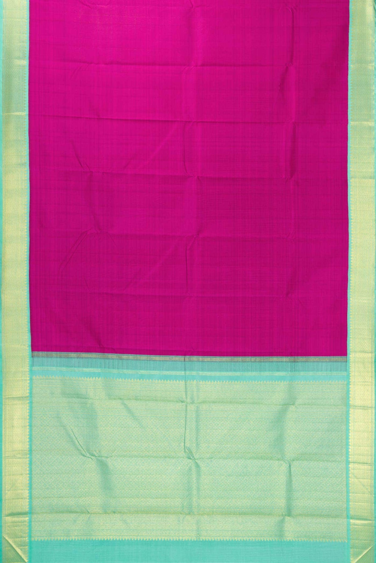 Rani Pink Dual Tone Kanjivaram Silk Saree