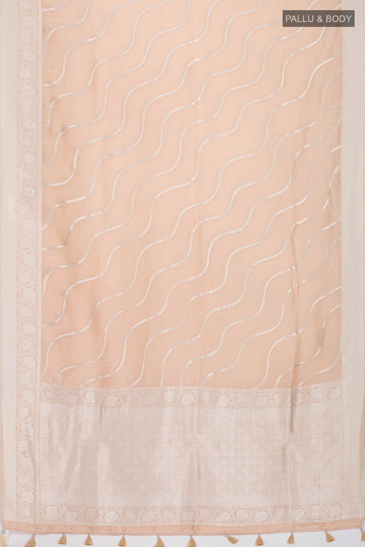 Beige Georgette Saree