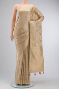 Gold Satin Silk Saree