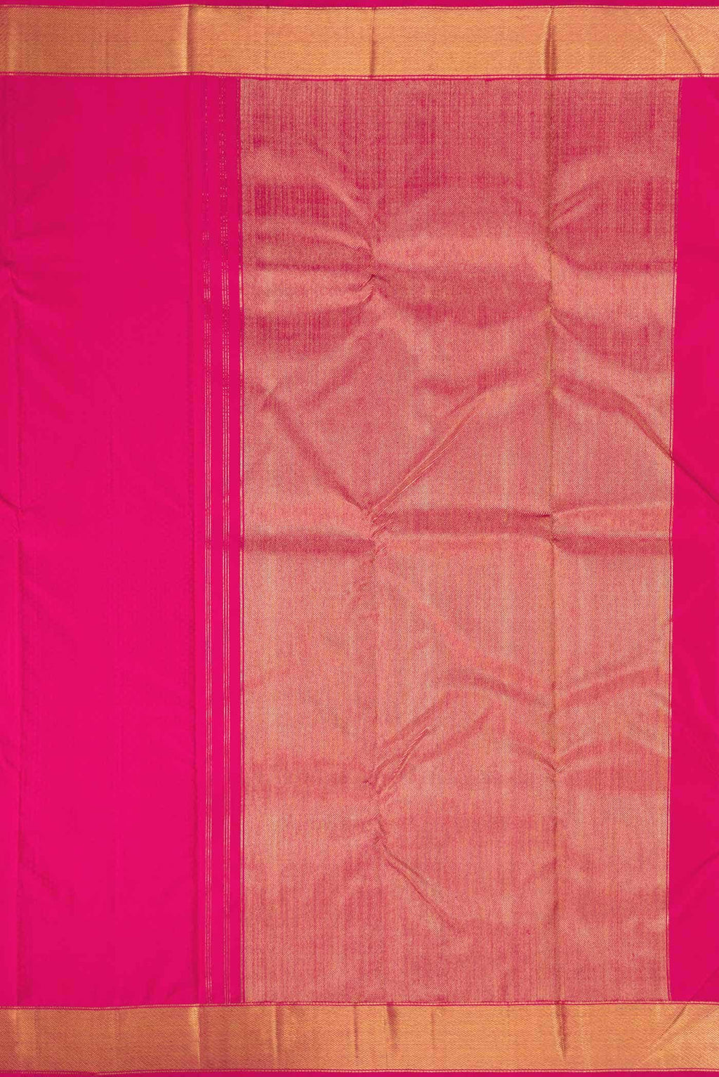 Pure Silk Pure Zari Pink Dual Tone Kanchipuram Saree