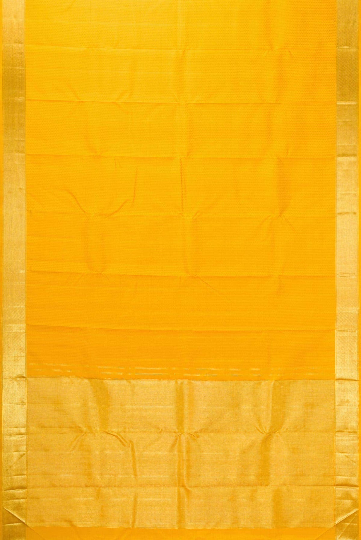 Pure Silk Pure Zari Yellow Dual Tone Kanchipuram Saree