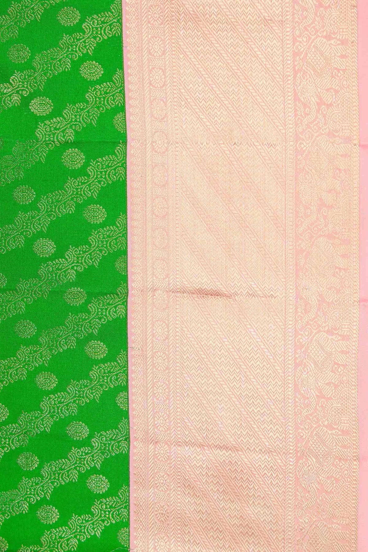 Green Dual Tone Kanjivaram Silk Saree