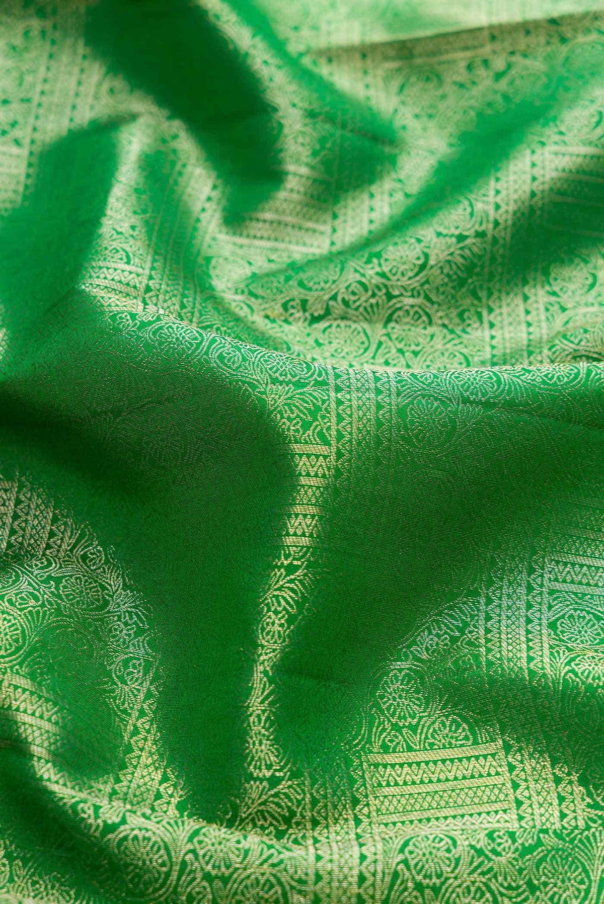 Green Dual Tone Kanjivaram Silk Saree