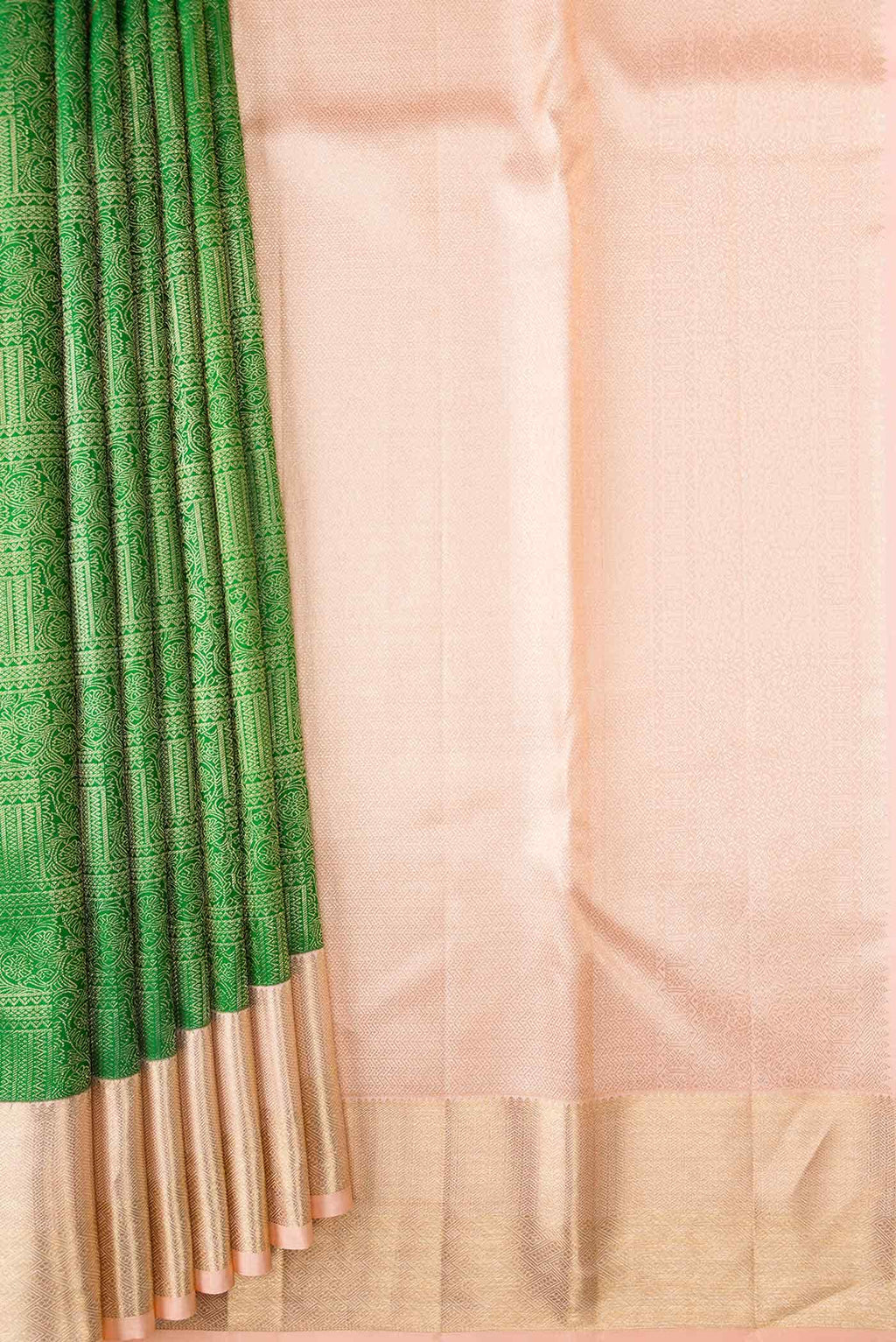 Green Dual Tone Kanjivaram Silk Saree