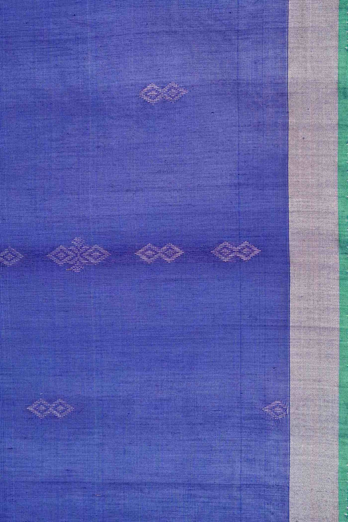 Royal Blue Dual Tone Silk Cotton Saree