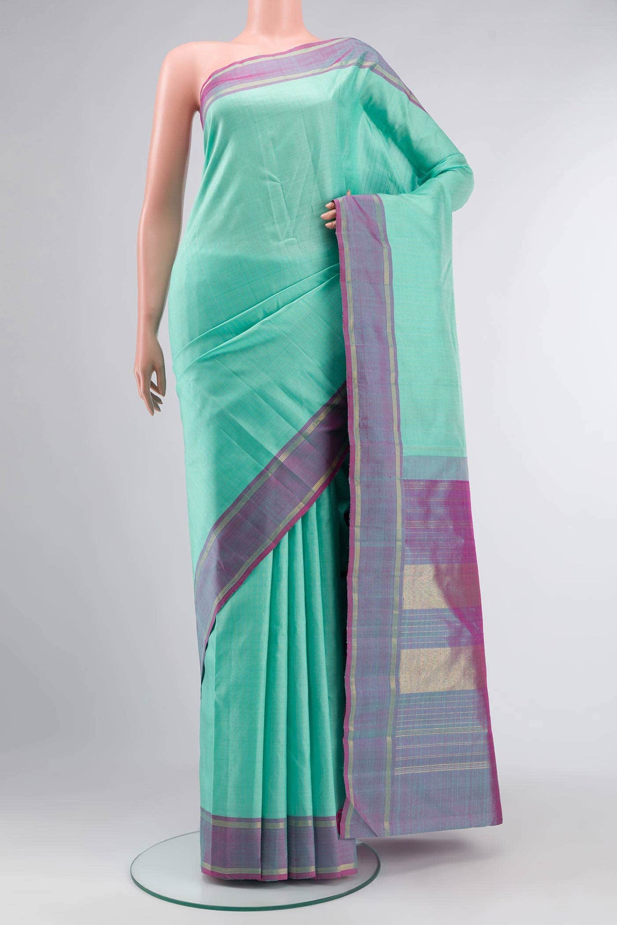Blue Kanchipuram Silk Saree