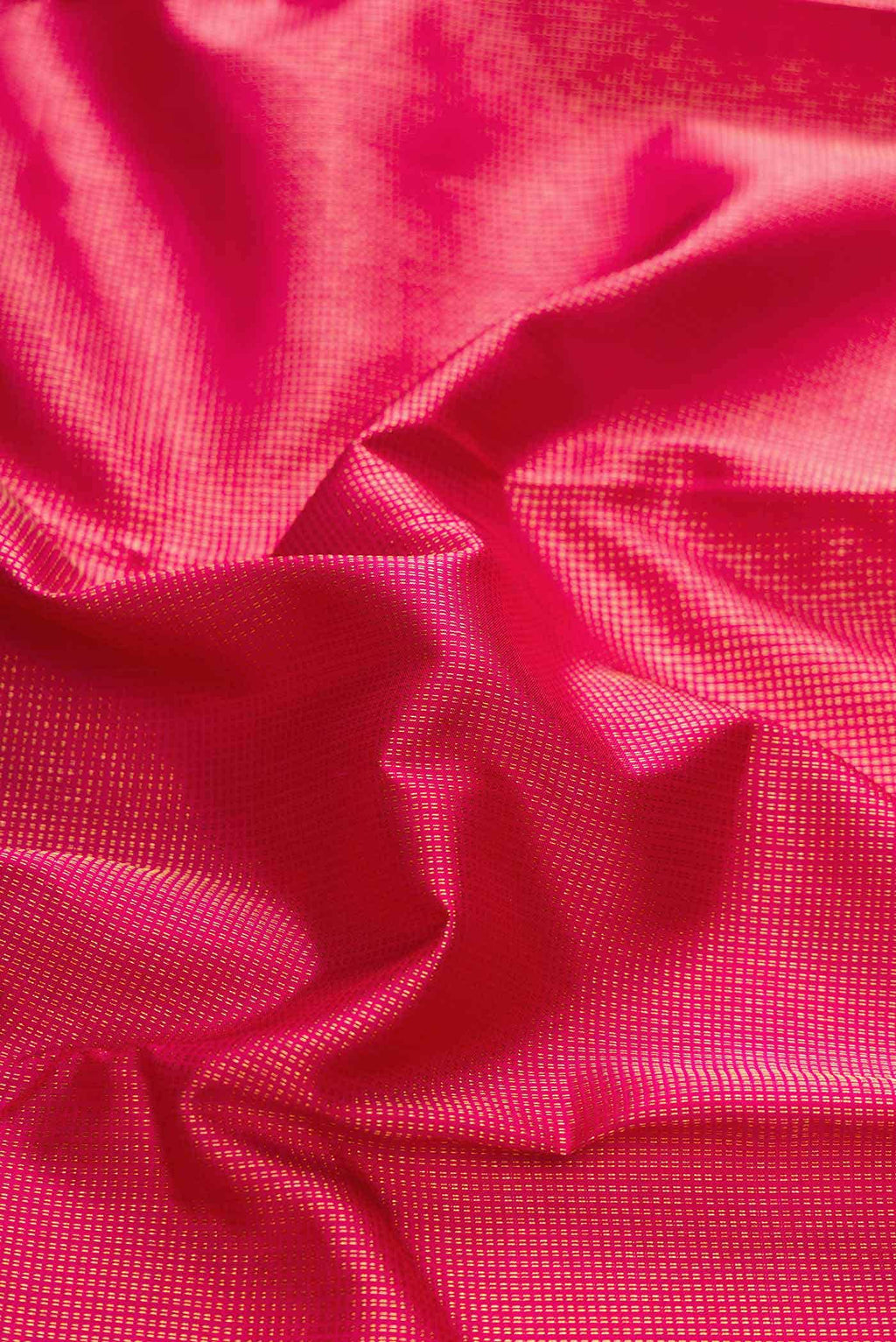 Dark Pink Dual Tone Kanjivaram Silk Saree