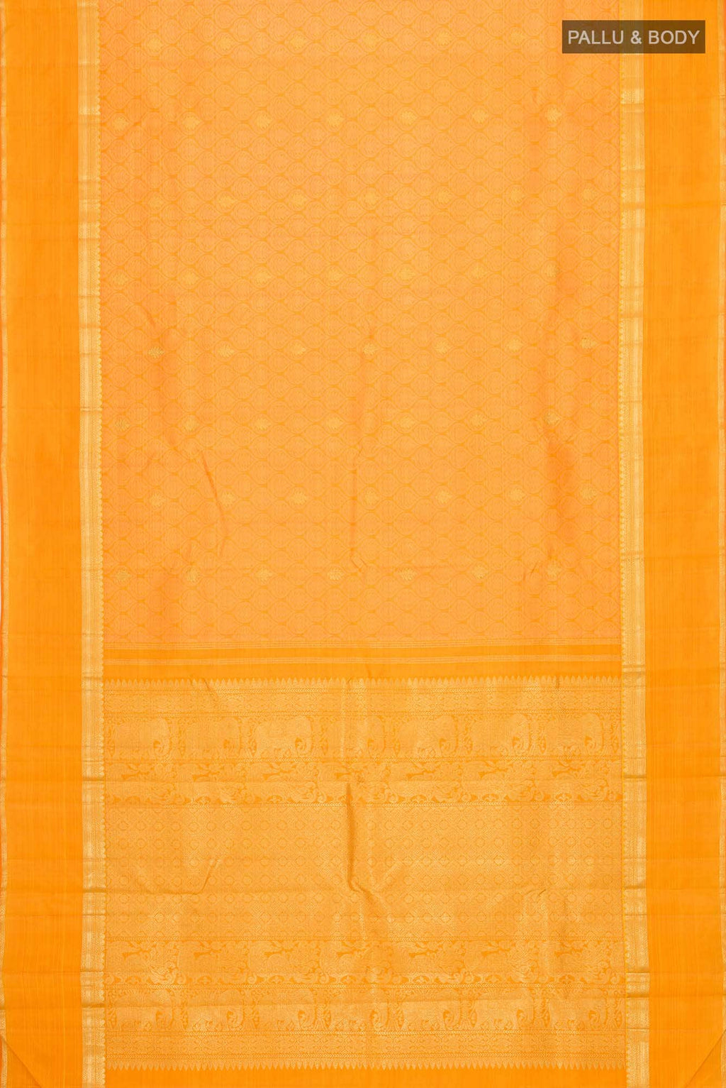Yellow Kanjivaram Silk Saree