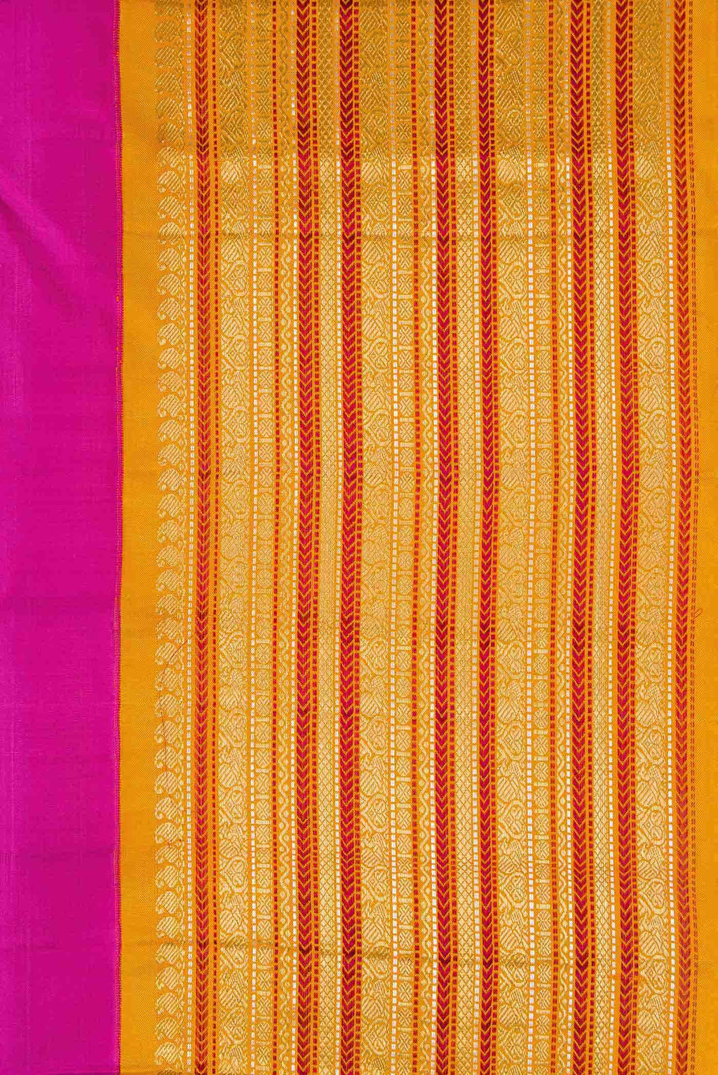 Pure Silk Pure Zari Pink Dual Tone Kanchipuram Saree