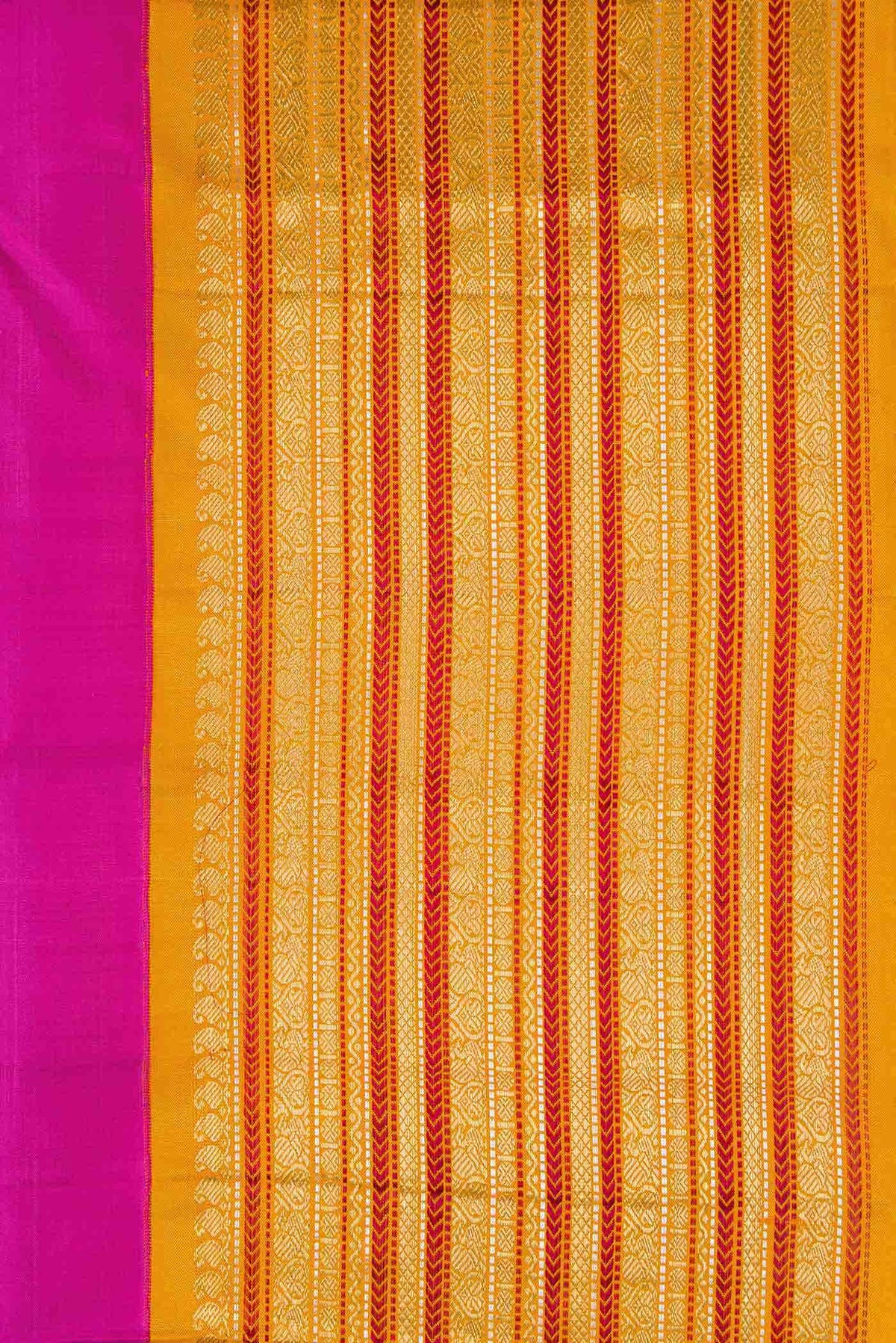 Pure Silk Pure Zari Pink Dual Tone Kanchipuram Saree