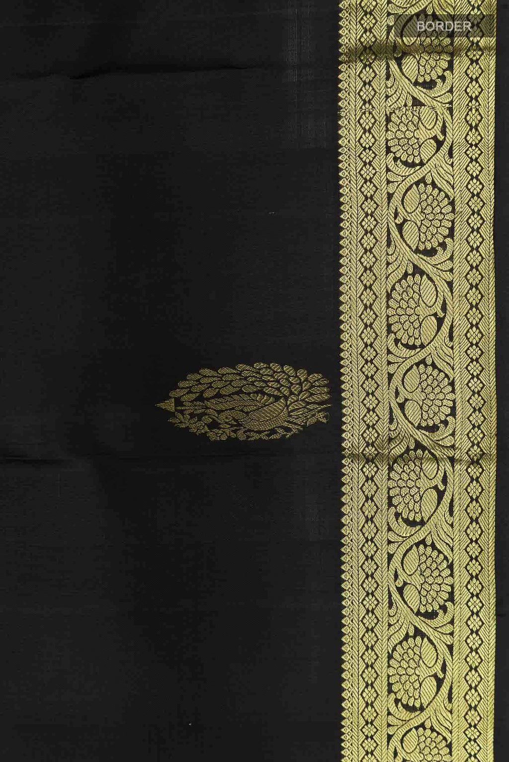 Black Kanchipuram Silk Saree