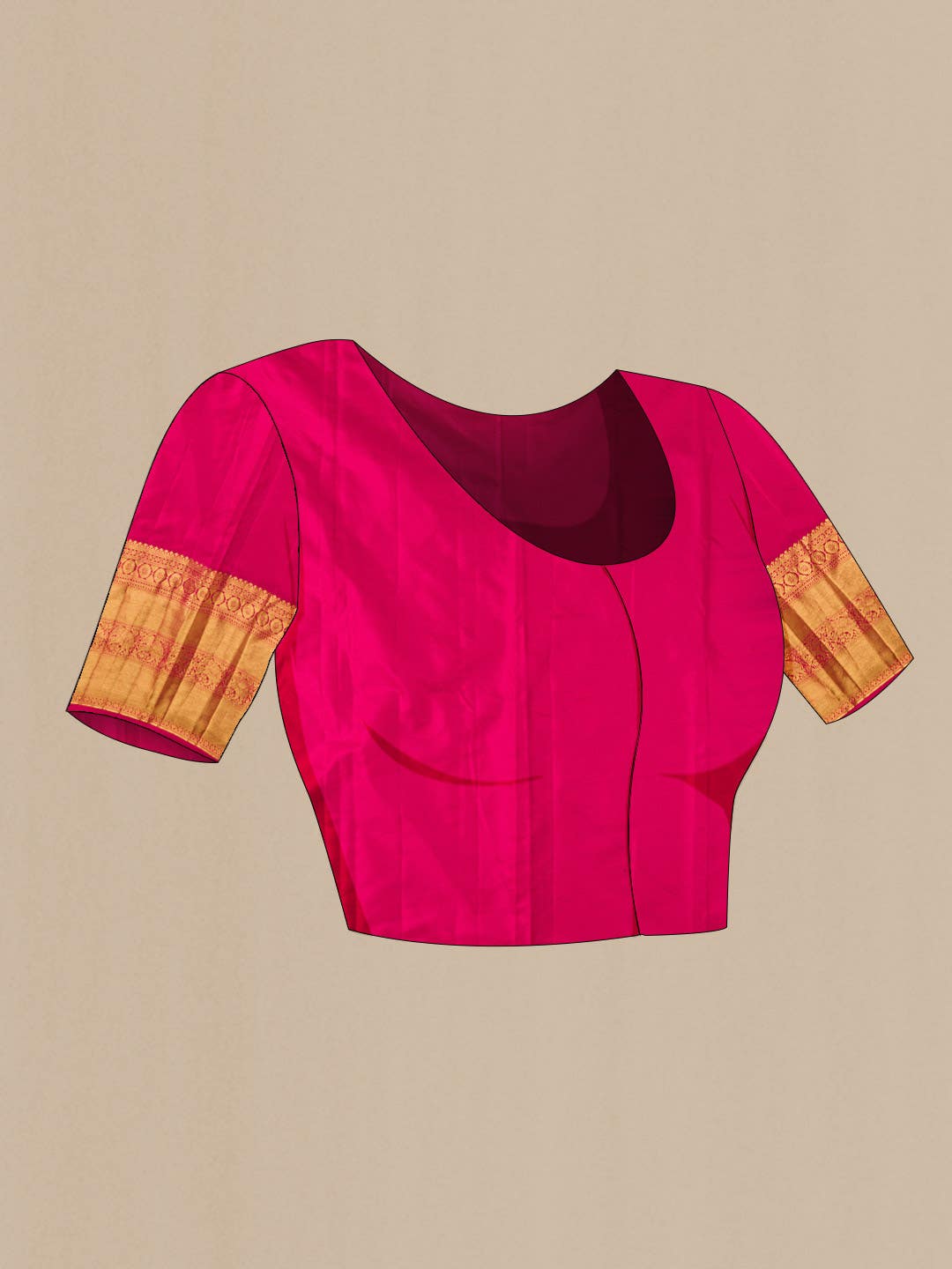 Brown Kanjivaram Silk Saree
