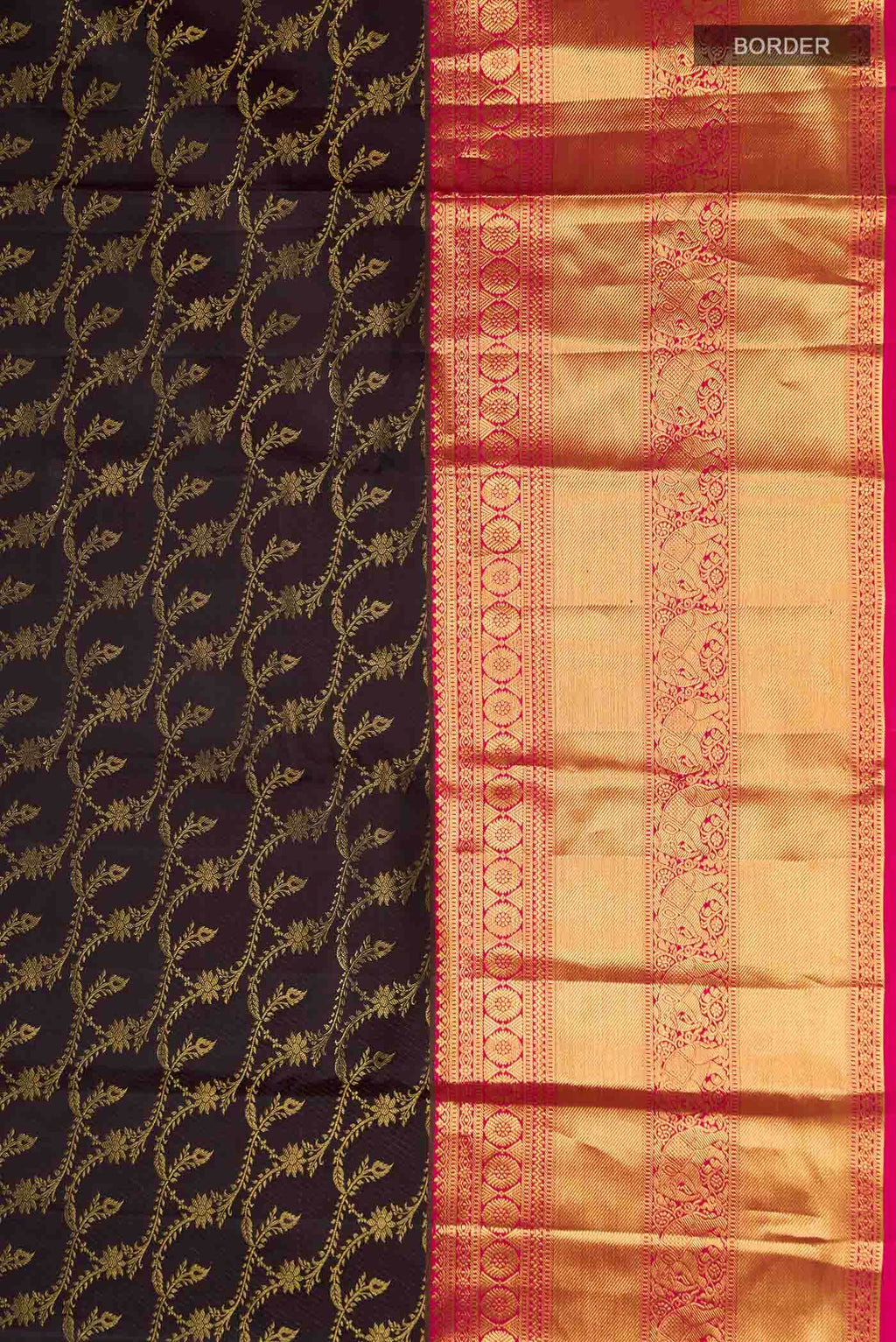 Brown Kanjivaram Silk Saree