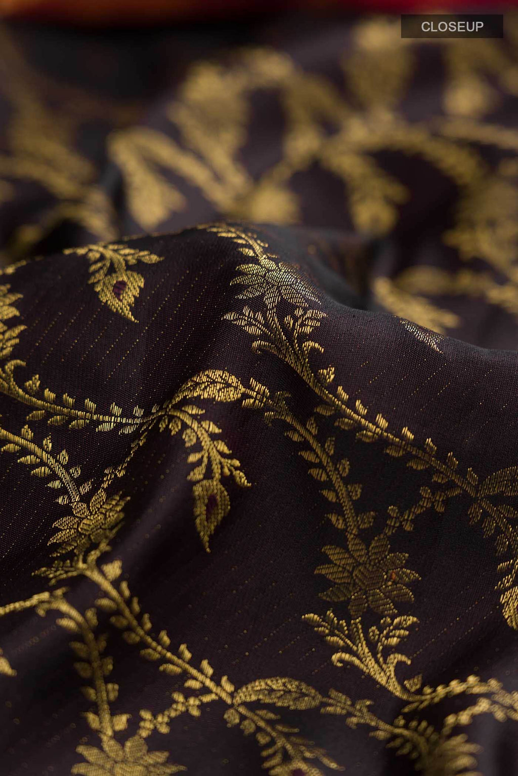Brown Kanjivaram Silk Saree