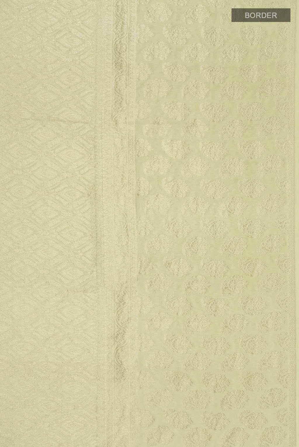 Light Green Mysore Crepe Saree