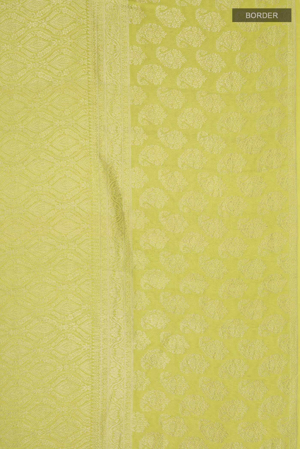 Green Mysore Crepe Saree