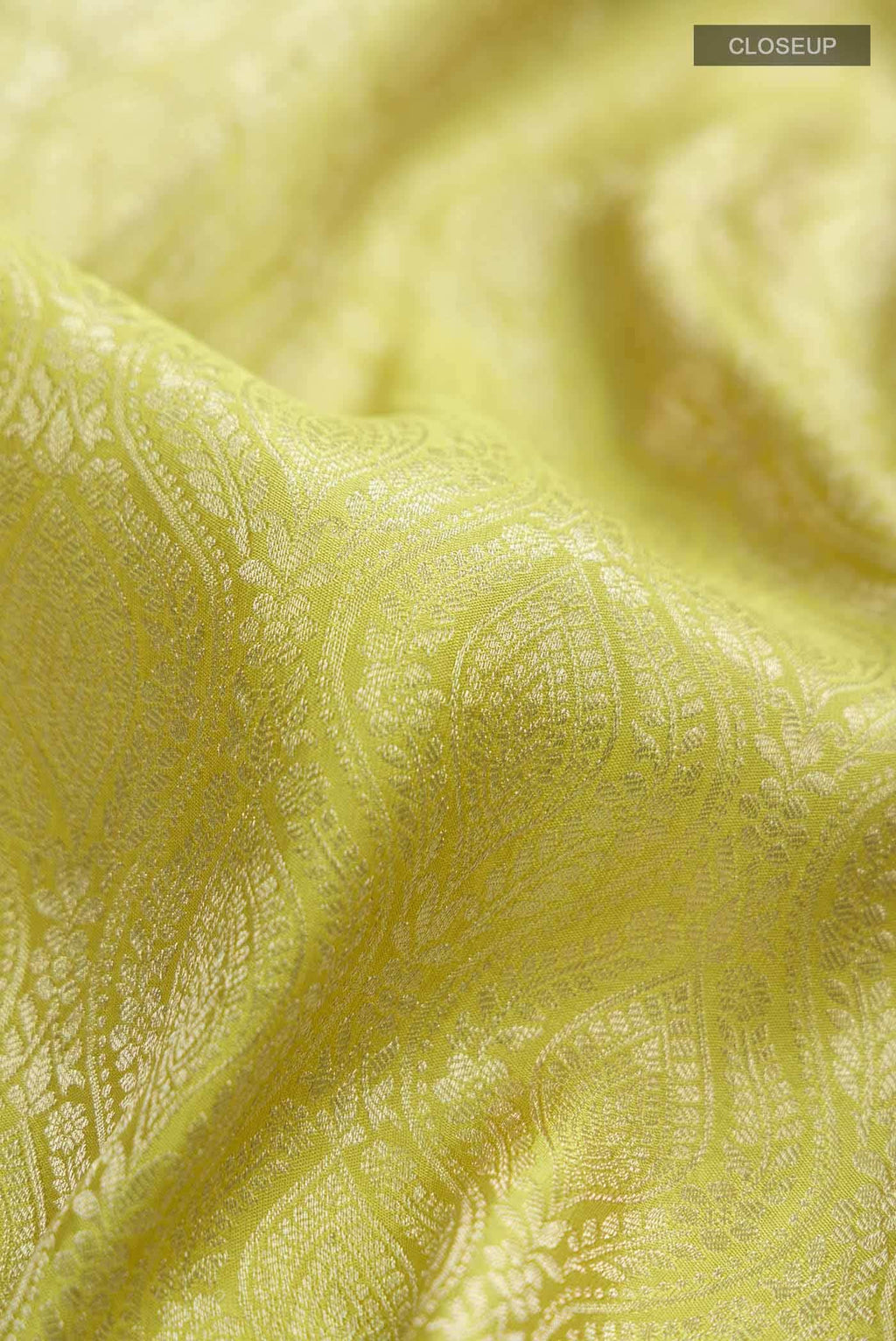 Green Mysore Crepe Saree