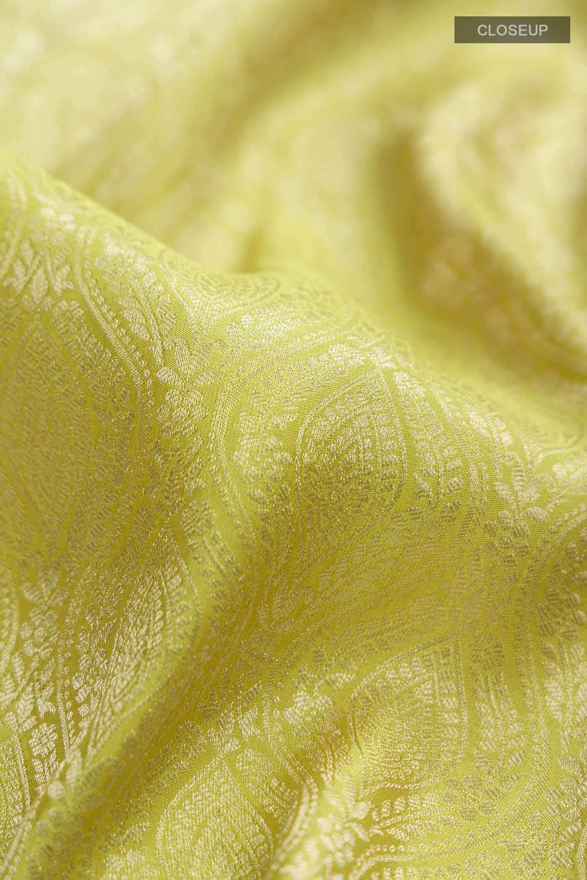 Green Mysore Crepe Saree