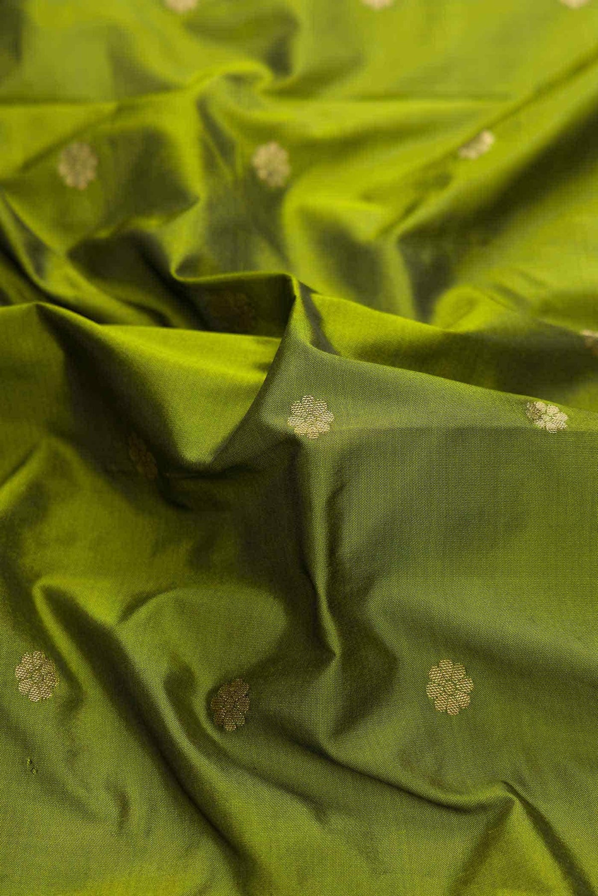 Green Dual Tone Blended Paithani Silk Saree