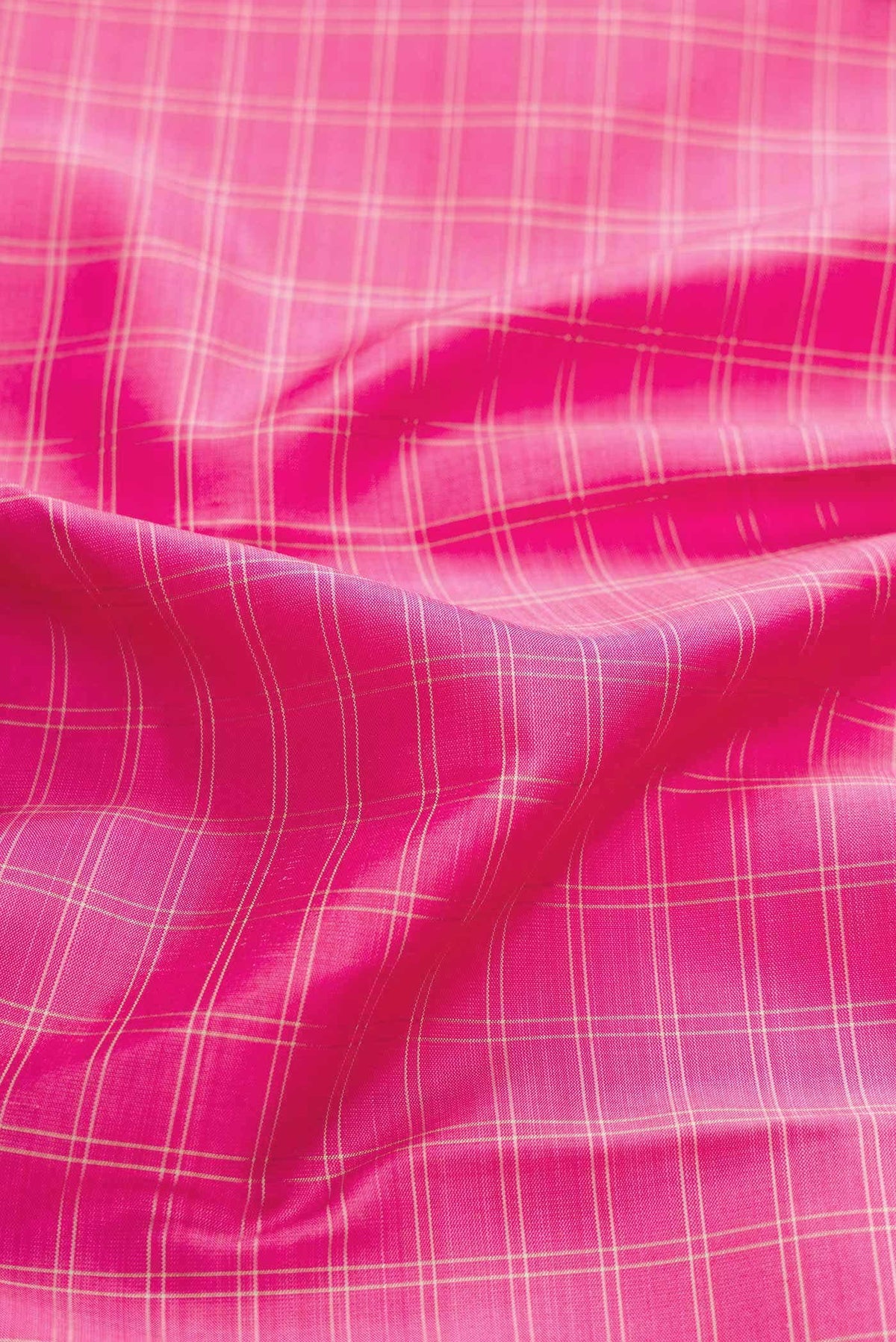 Pure Silk Pure Zari Pink Dual Tone Kanjivaram Saree