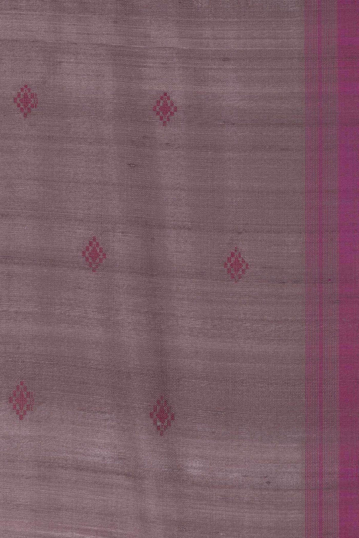 Mauve Tussar Silk Saree