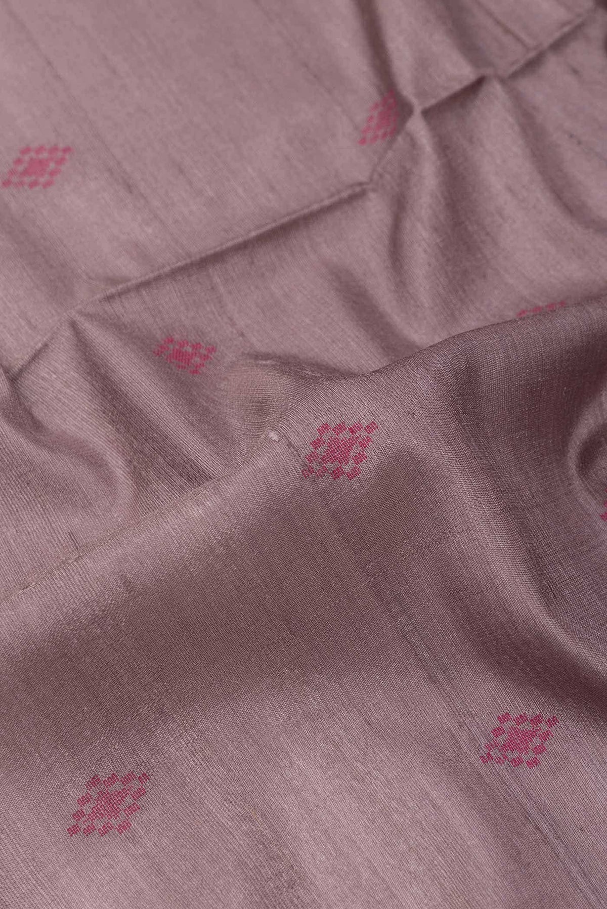 Mauve Tussar Silk Saree