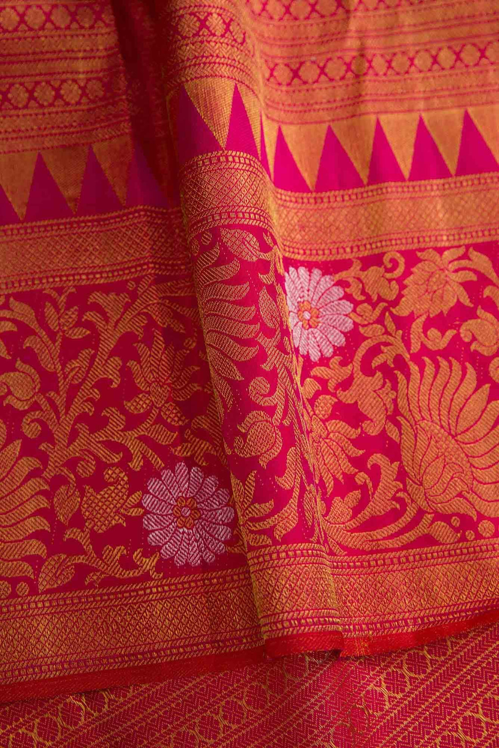 Pure Silk Pure Zari Sea Green Dual Tone Kanjivaram Saree