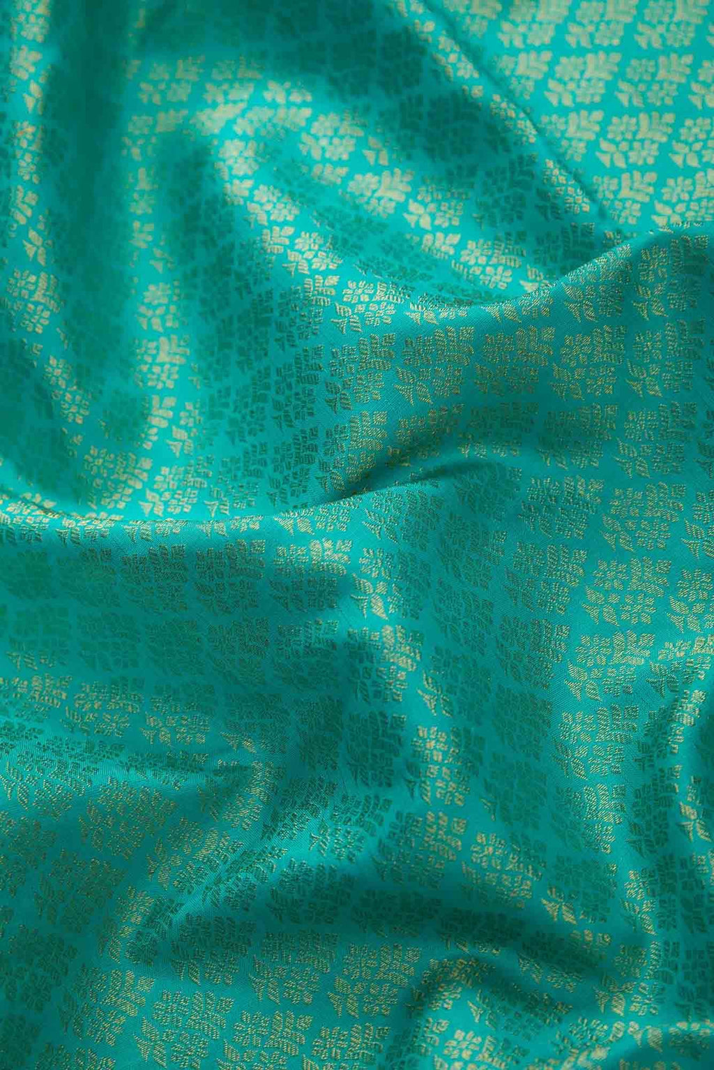 Pure Silk Pure Zari Sea Green Dual Tone Kanjivaram Saree