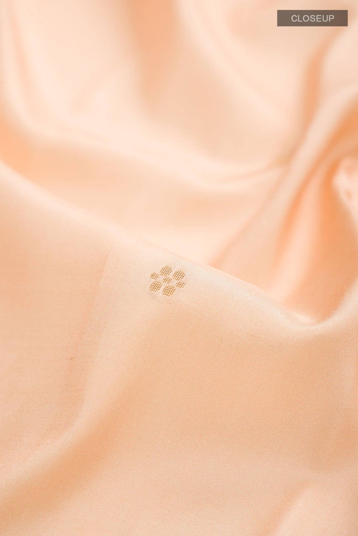 Peach Printed Silk Saree