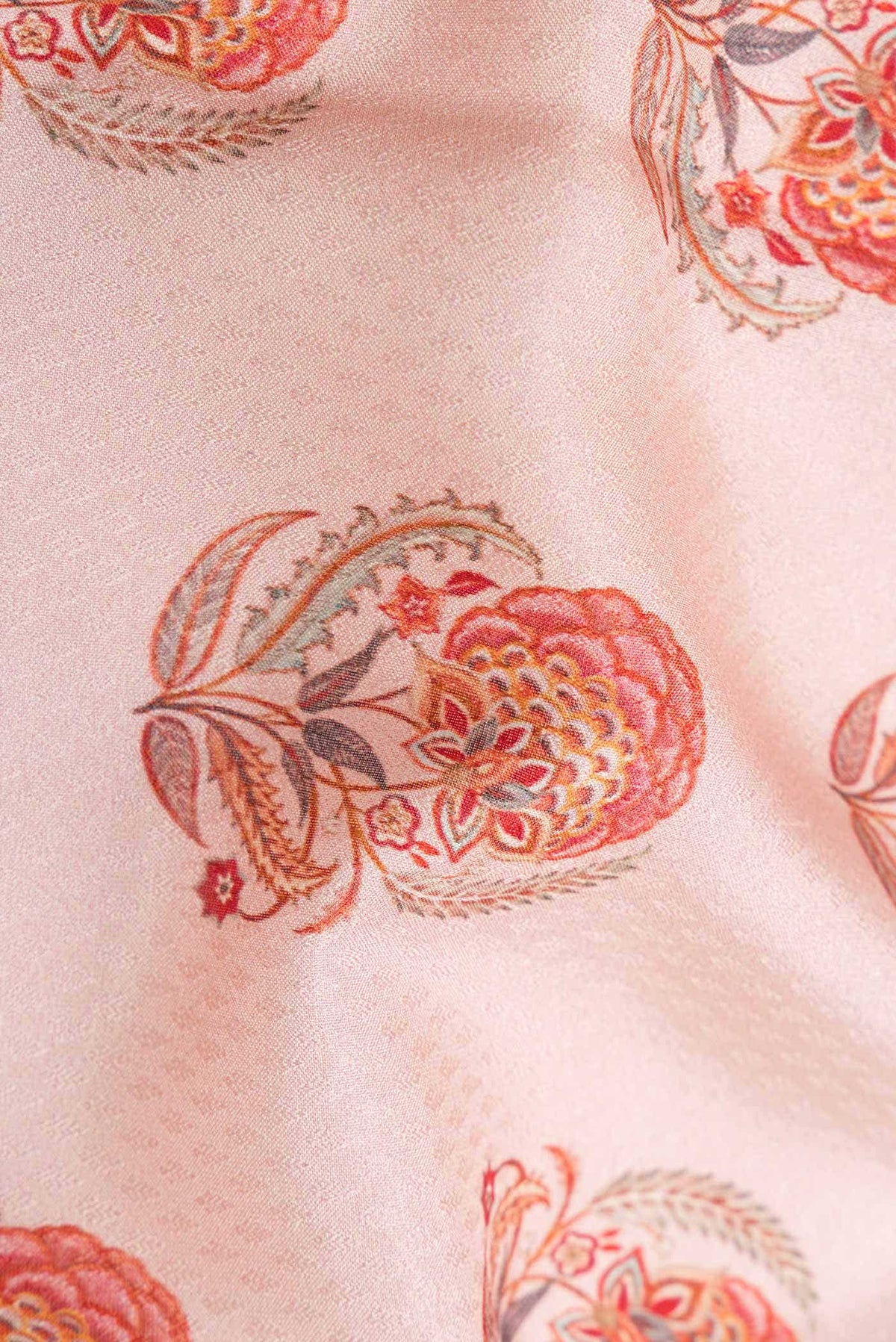 Rose Gold Kanchipuram Silk Saree