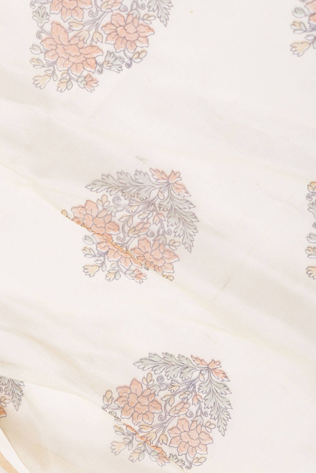 Off White Dual Tone Chanderi Silk Saree