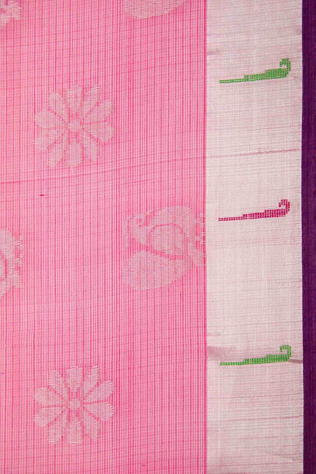 Pink Dual Tone Kota Silk Saree