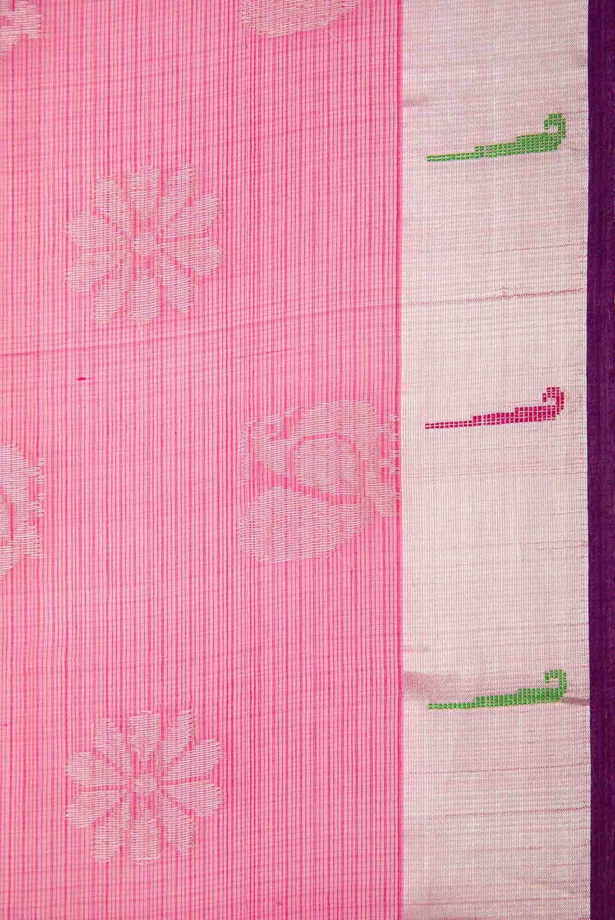 Pink Dual Tone Kota Silk Saree